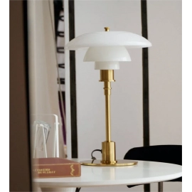 Modern Danish Designer PH3 Glass LED Table Lamp for Bedside Reading Bedroom Living Room Bedroom Study Decor 