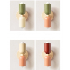 Nordic LED Wall Lamp Modern Minimalist Cream Double Head Lights For Living Room Bedroom Besides Study Indoor Decoration Fixture