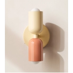 Nordic LED Wall Lamp Modern Minimalist Cream Double Head Lights For Living Room Bedroom Besides Study Indoor Decoration Fixture